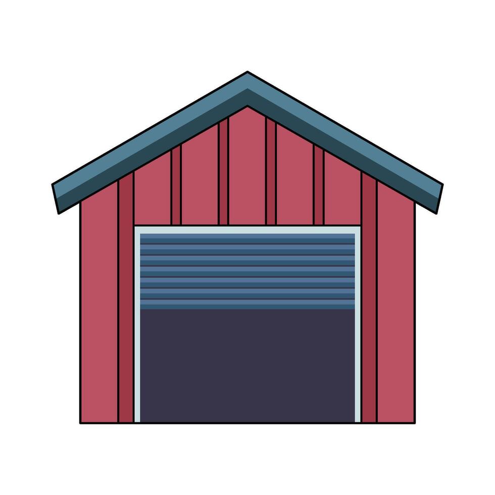 illustration of Garage vector