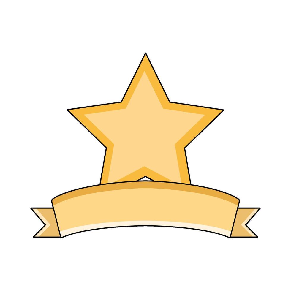 illustration of Star Banner vector