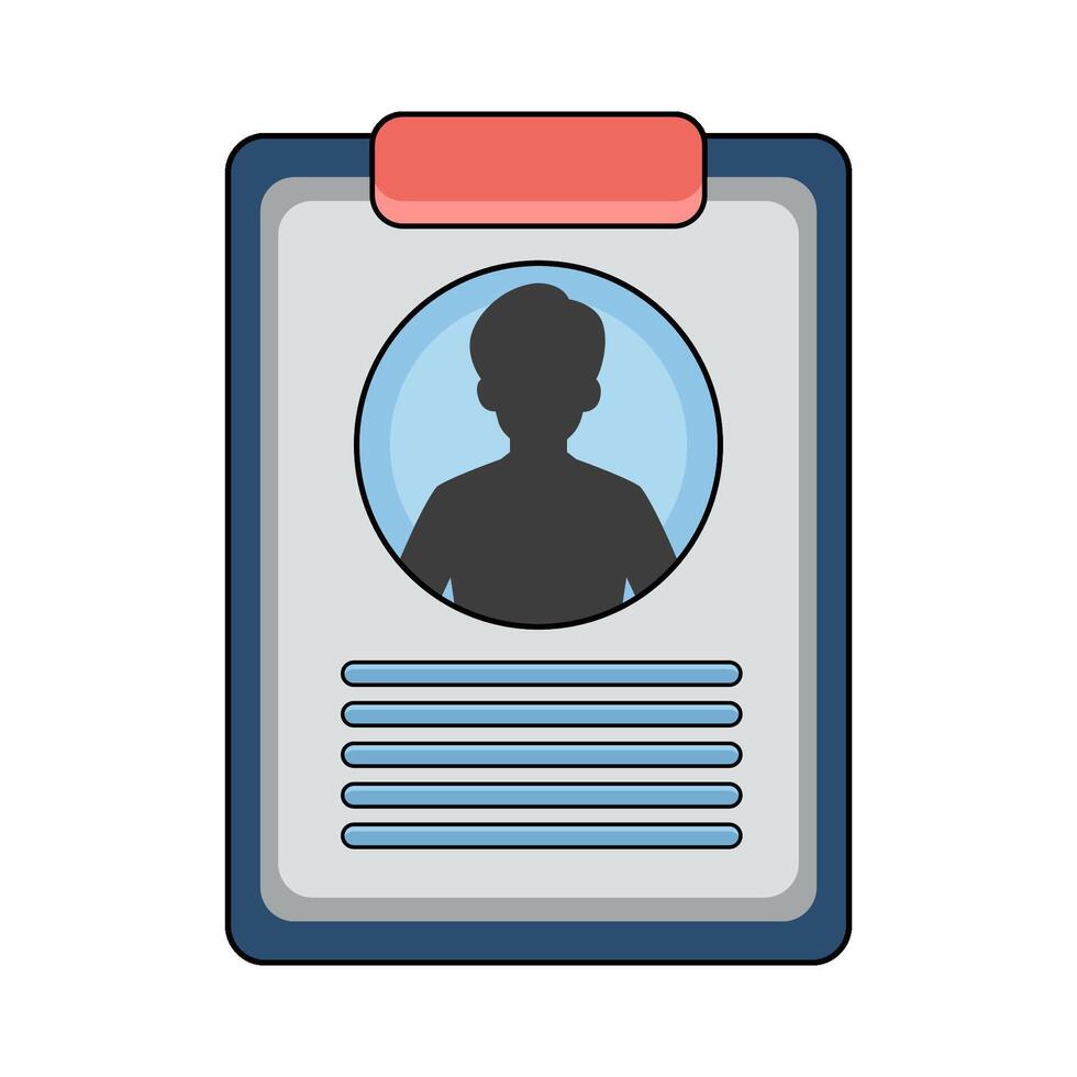 illustration of user profile data vector