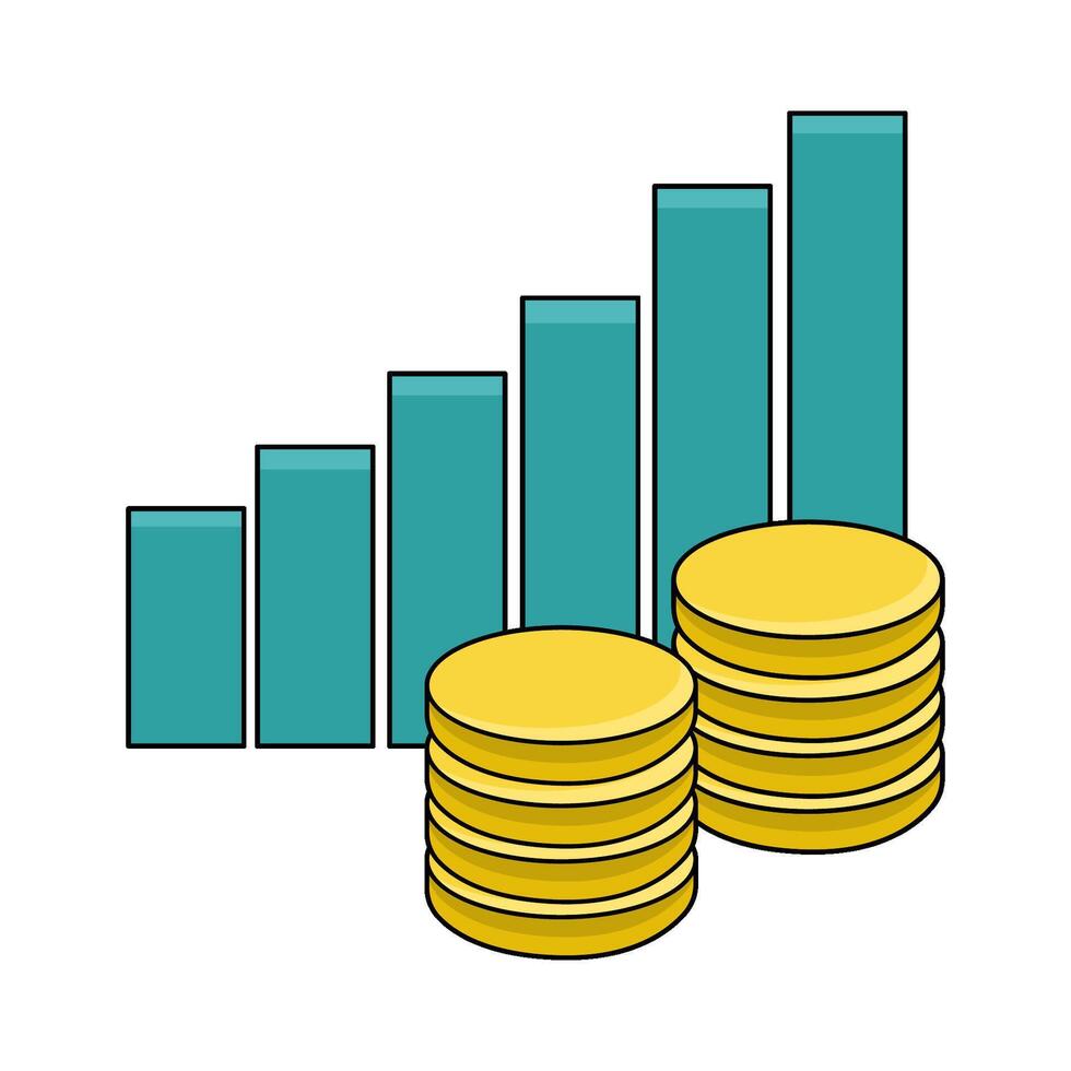 illustration of Investment Graph vector