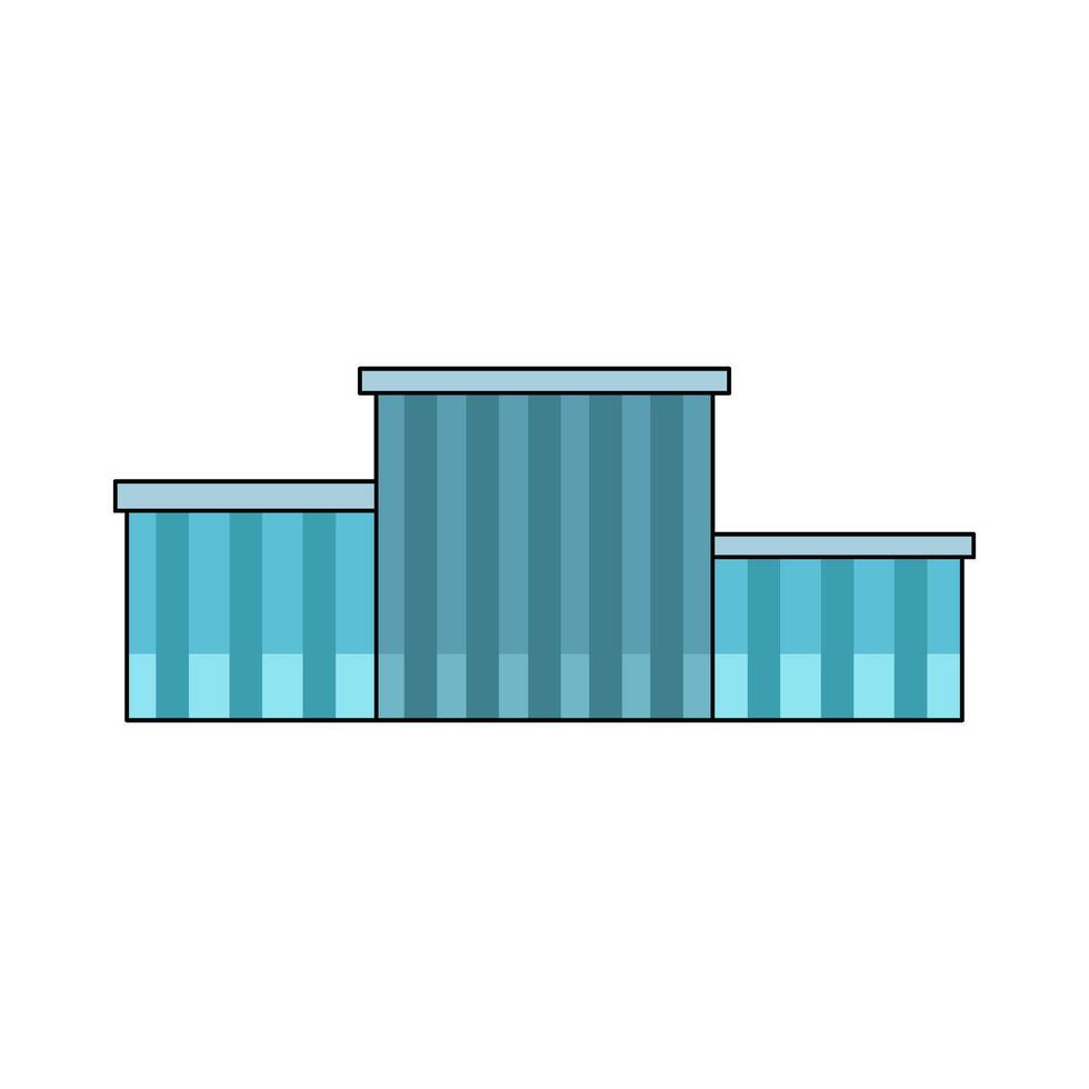 illustration of Simple Winner Podium vector