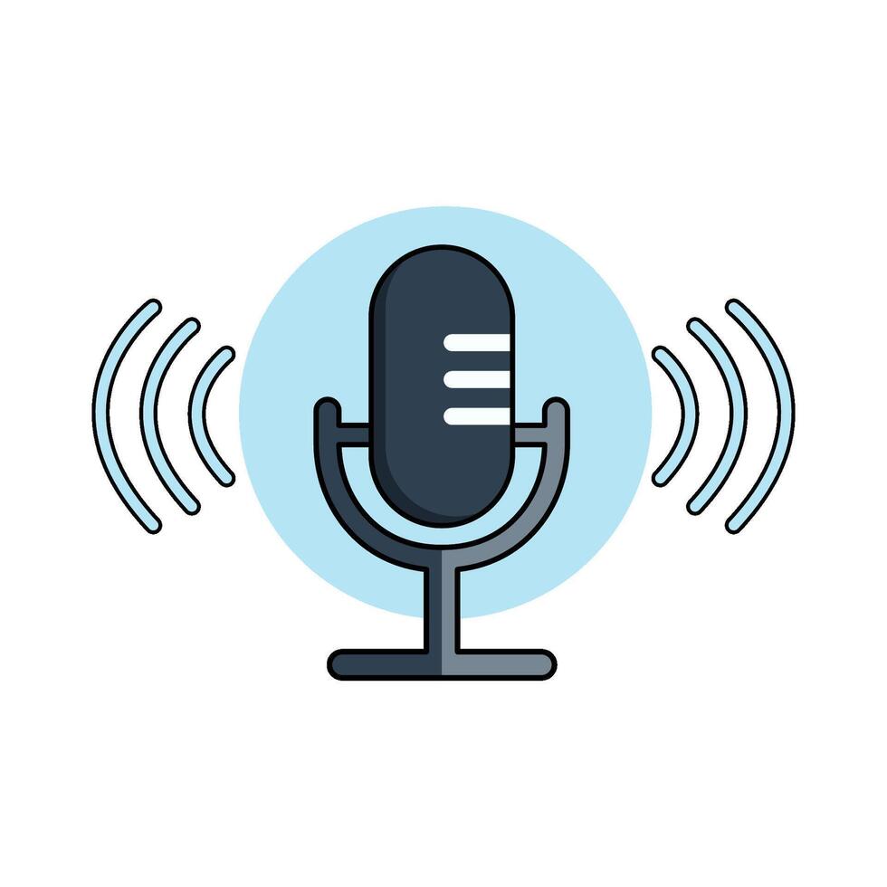 illustration of Voice Recognition vector