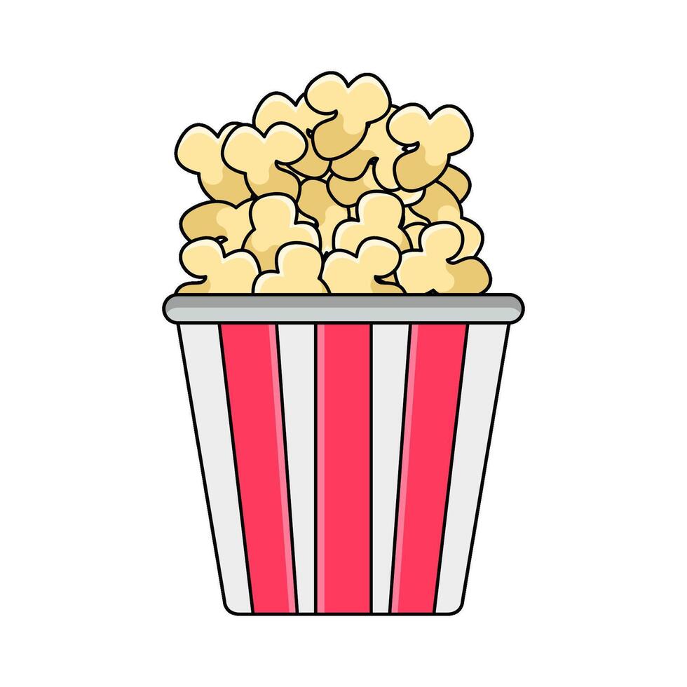 illustration of A Popcorn vector