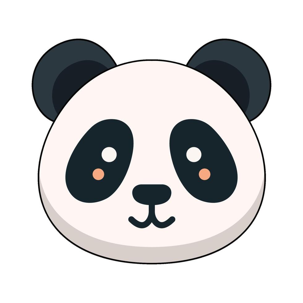 illustration of Panda head vector