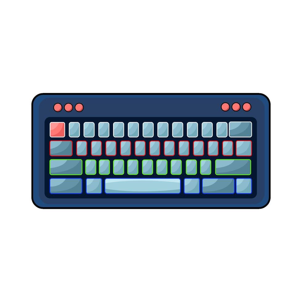 illustration of Keyboard Gaming vector