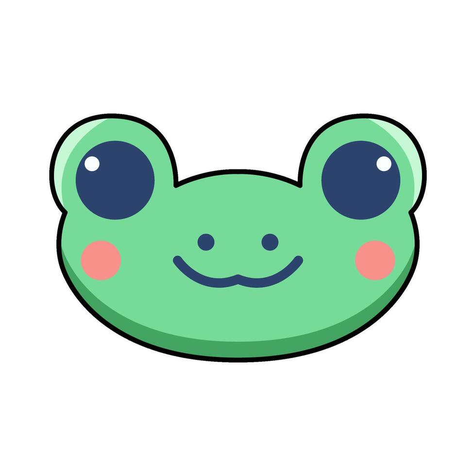 illustration of Frog head vector