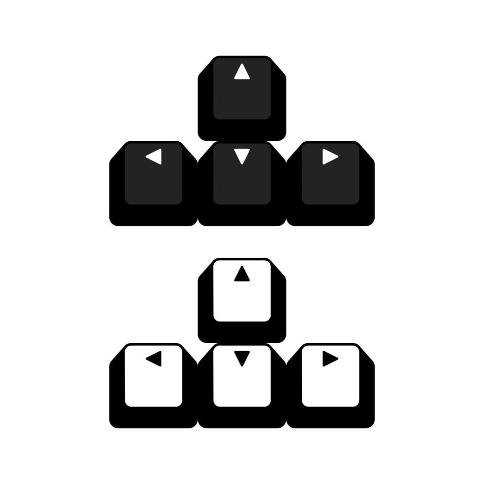 Position keyboard typing button arrow keys navigation keypadsign concept illustration design, Navigation send arrow location vector