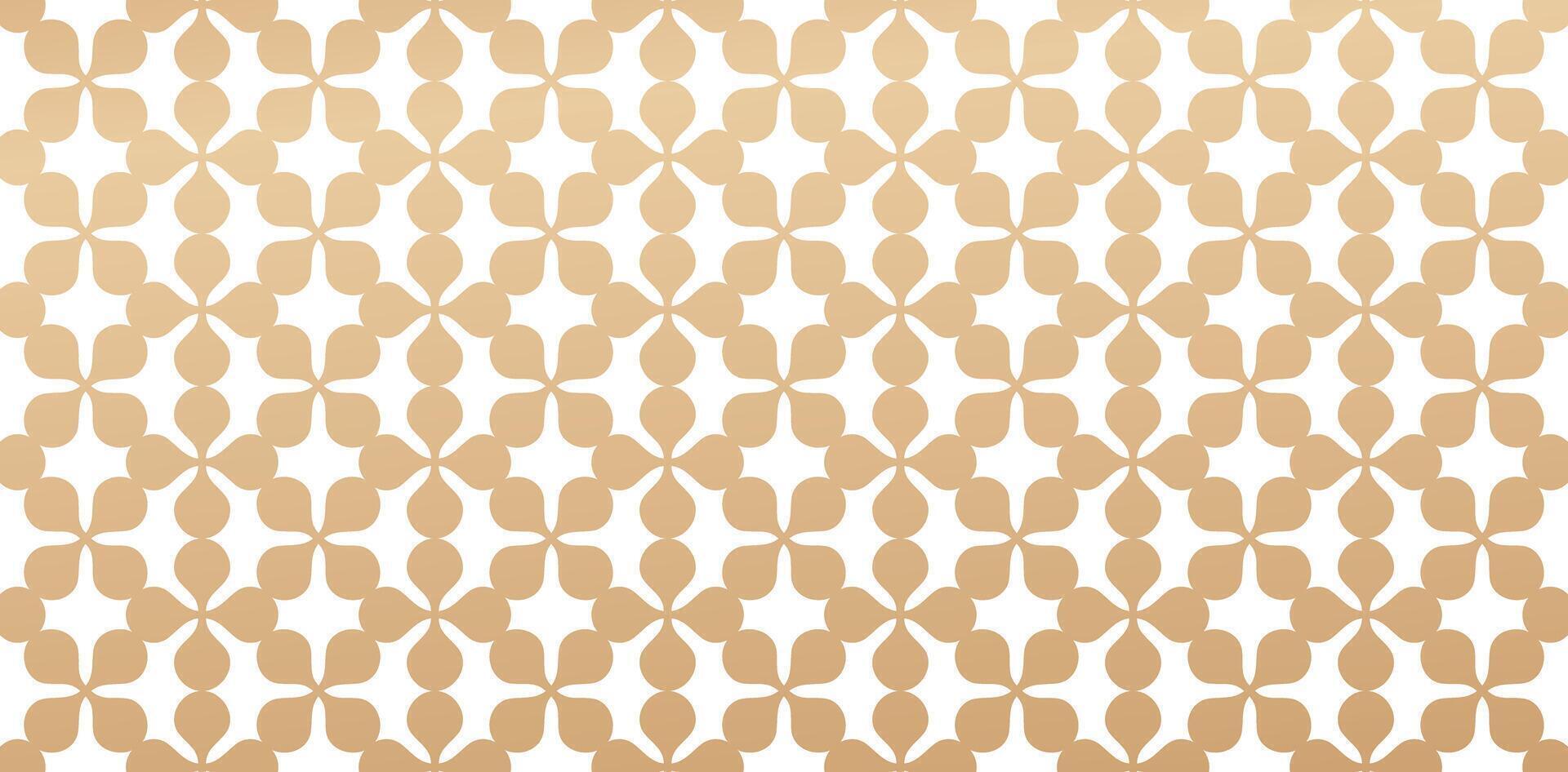 Seamless geometric pattern based on traditional art golden colors isolated white backgrounds Great design for fabric, textile, cover, wrapping paper, laser cut material templates, printing linen based vector