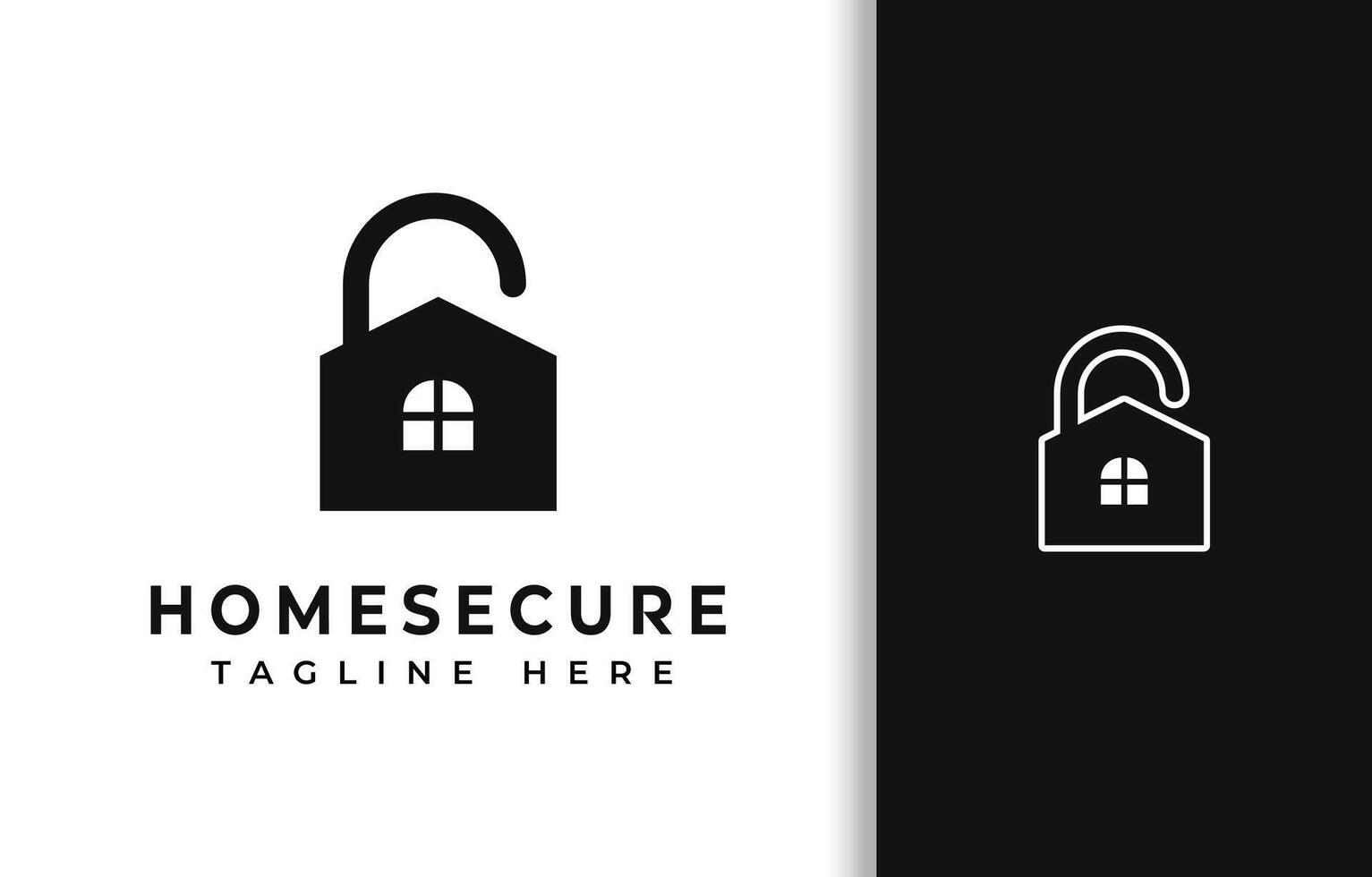 SIMPLE HOME SECURITY LOGO vector
