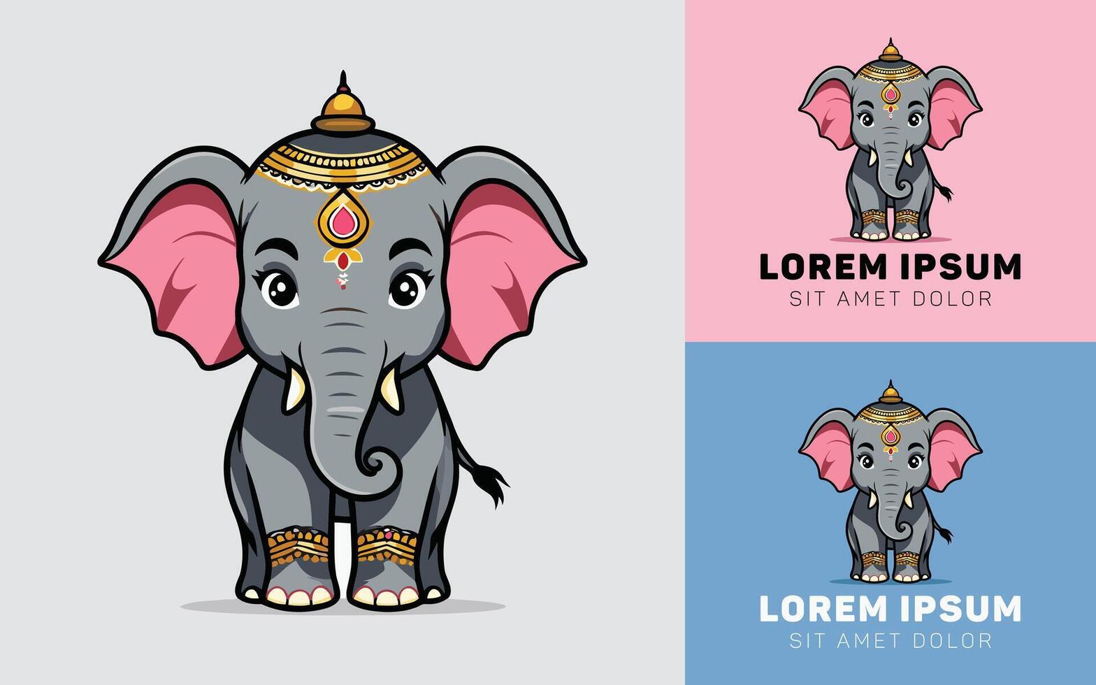 Divine Elephant Representing Belief and Indian Heritage vector