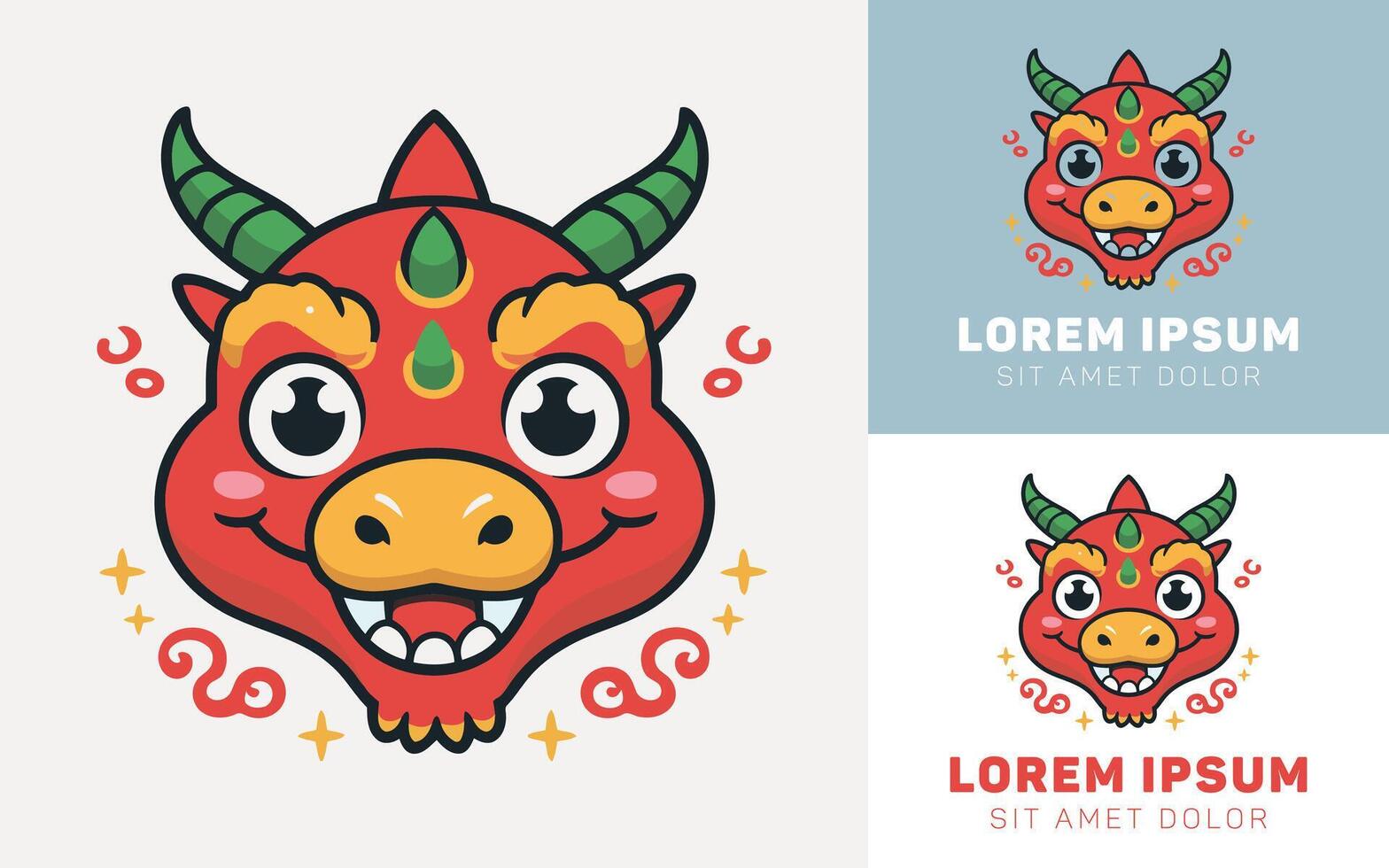 Tiny Dragon Flying Playfully with Small Wings vector