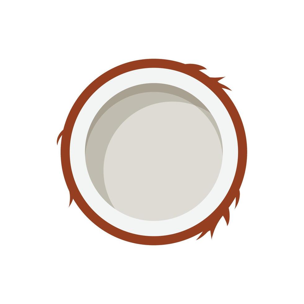 Coconut icon isolated on white background illustration vector
