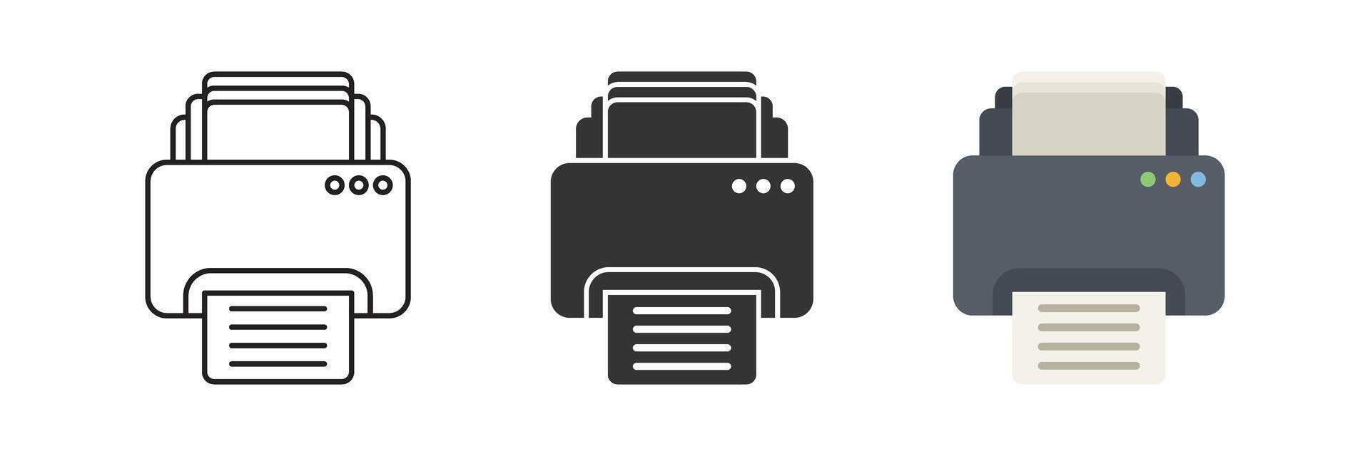 A set of three different types of electronic devices vector