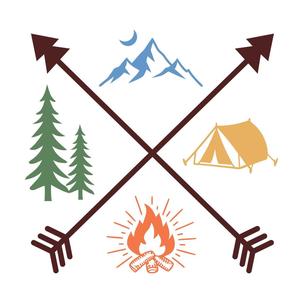 Happy Camper Life vector