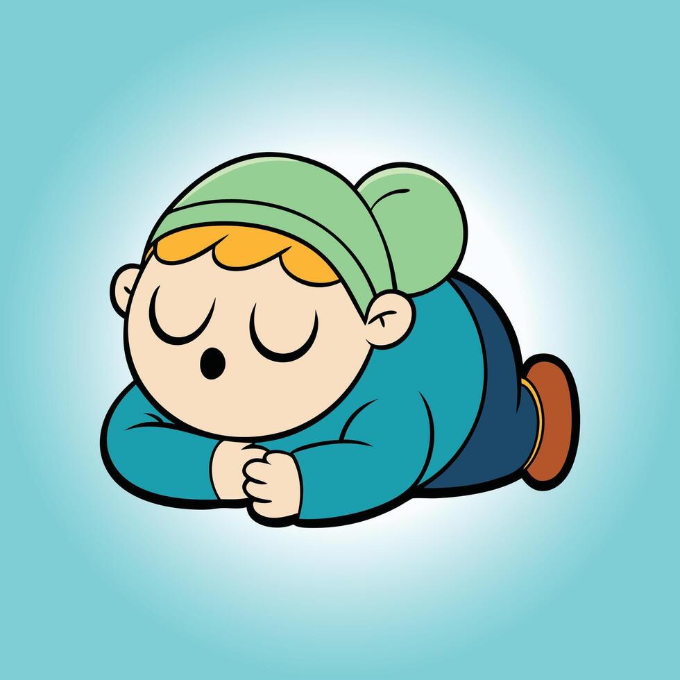 Lazy Boomer Sleeping vector