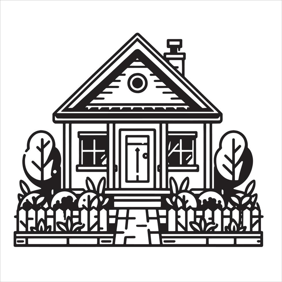 Small House Illustration vector
