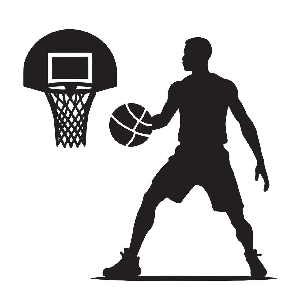 Dynamic Basketball Player vector