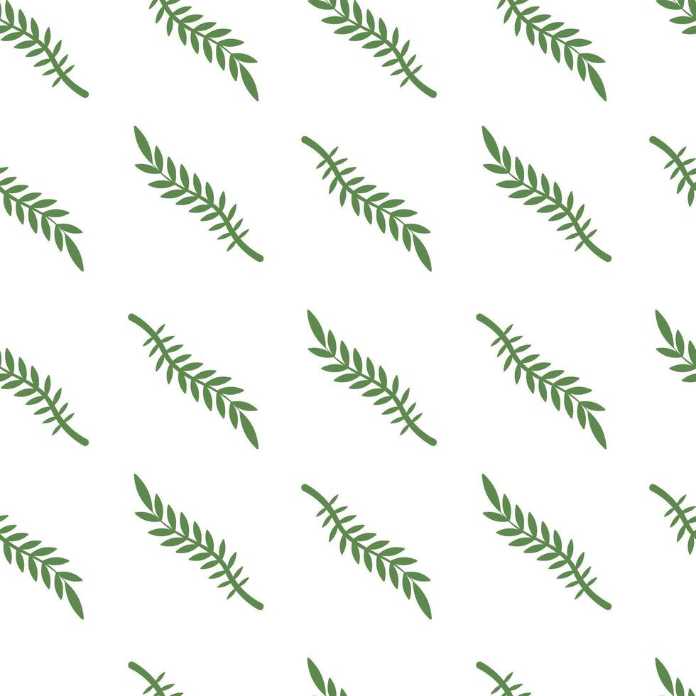 Seamless Green Leaf Pattern Illustration. Ideal for eco-themed designs, digital projects, and environmental concepts. vector