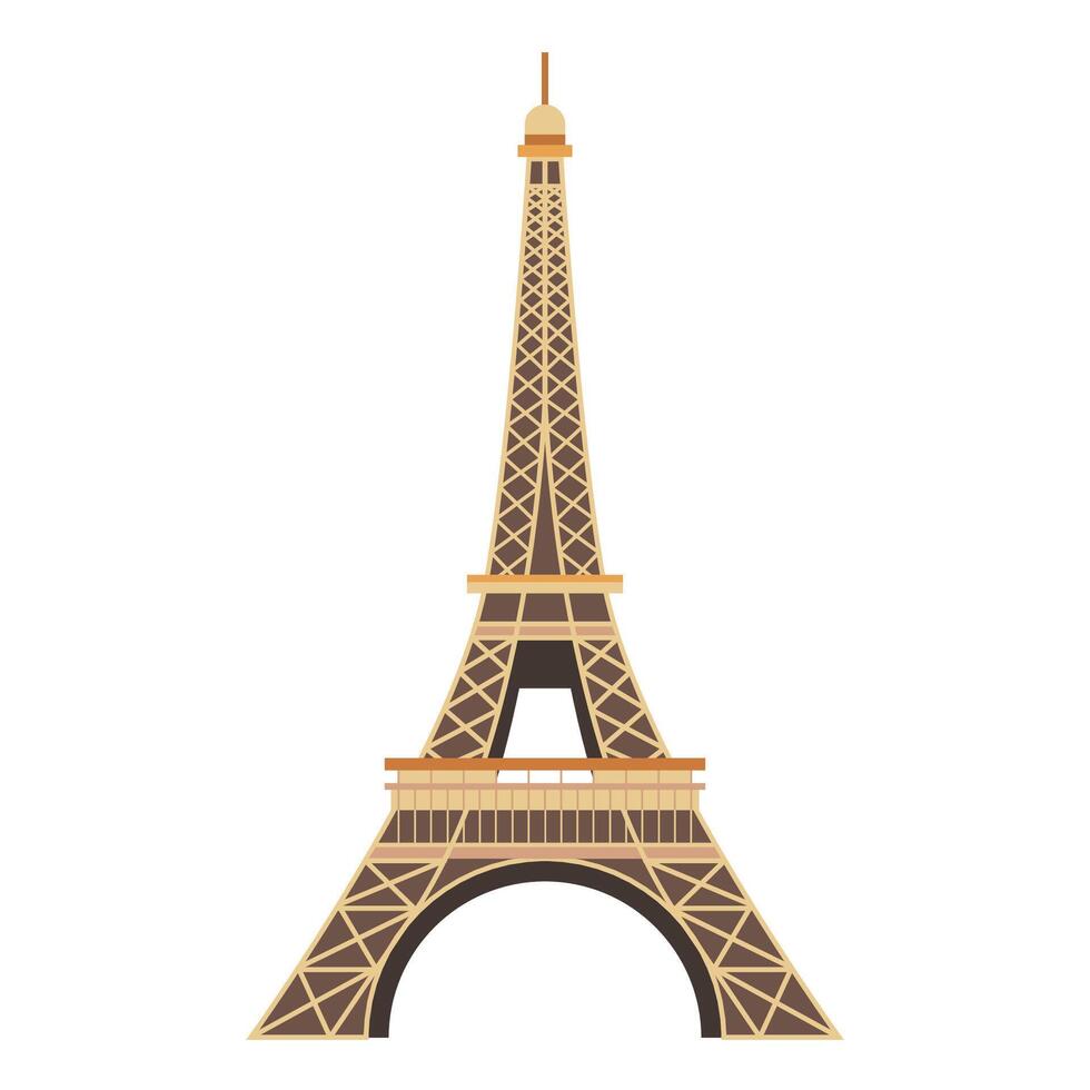 Eiffel tower icon vector