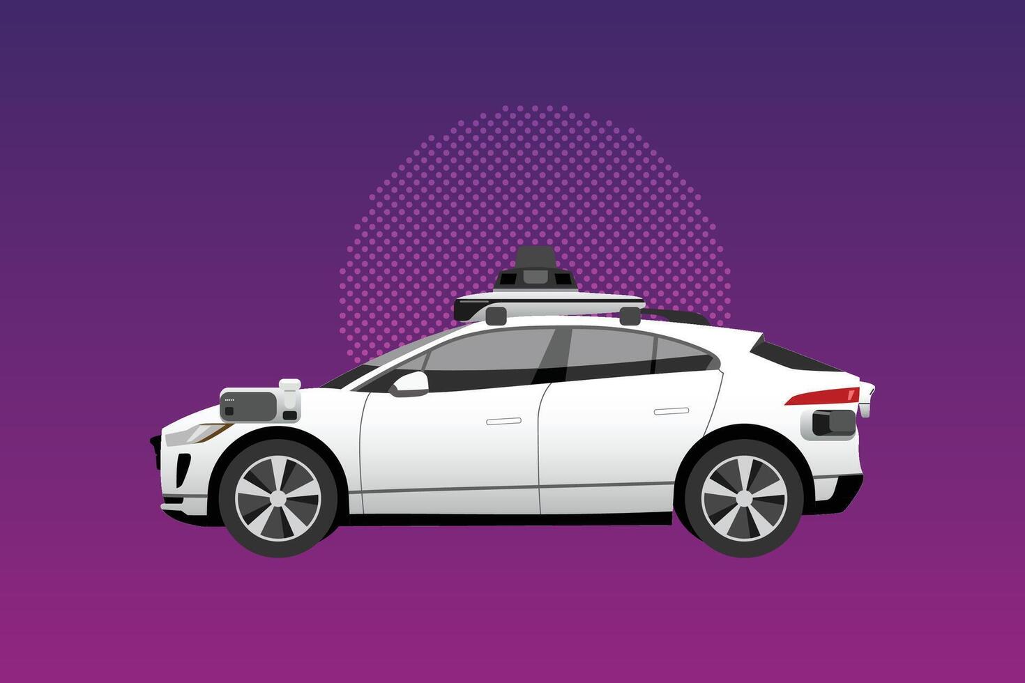 Intelligent controlled driverless car vector