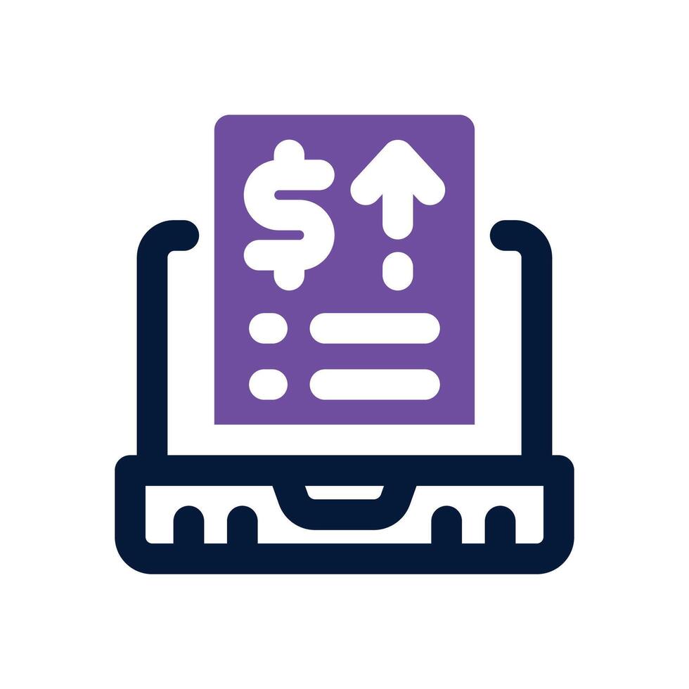 profit duotone icon. Sleek and modern icon for websites, mobile apps, marketing materials, and corporate design. Fully scalable and ready to use. vector