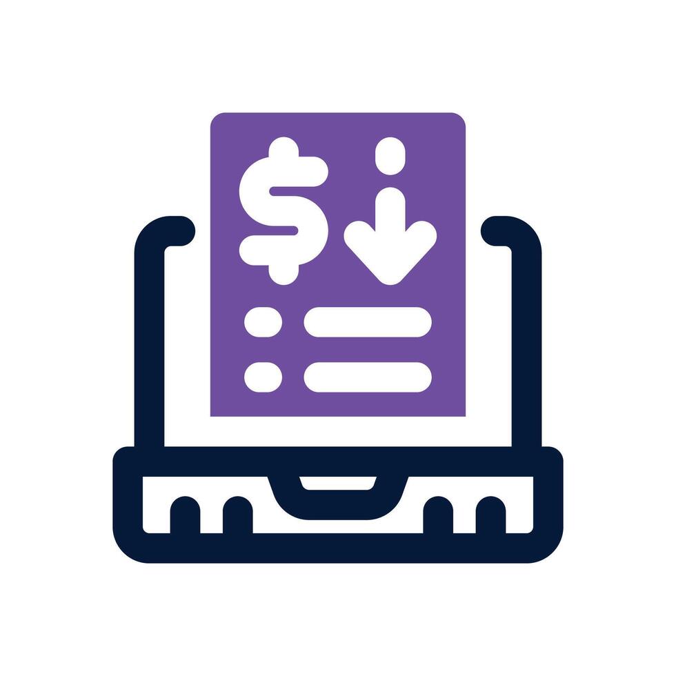 loss duotone icon. Sleek and modern icon for websites, mobile apps, marketing materials, and corporate design. Fully scalable and ready to use. vector