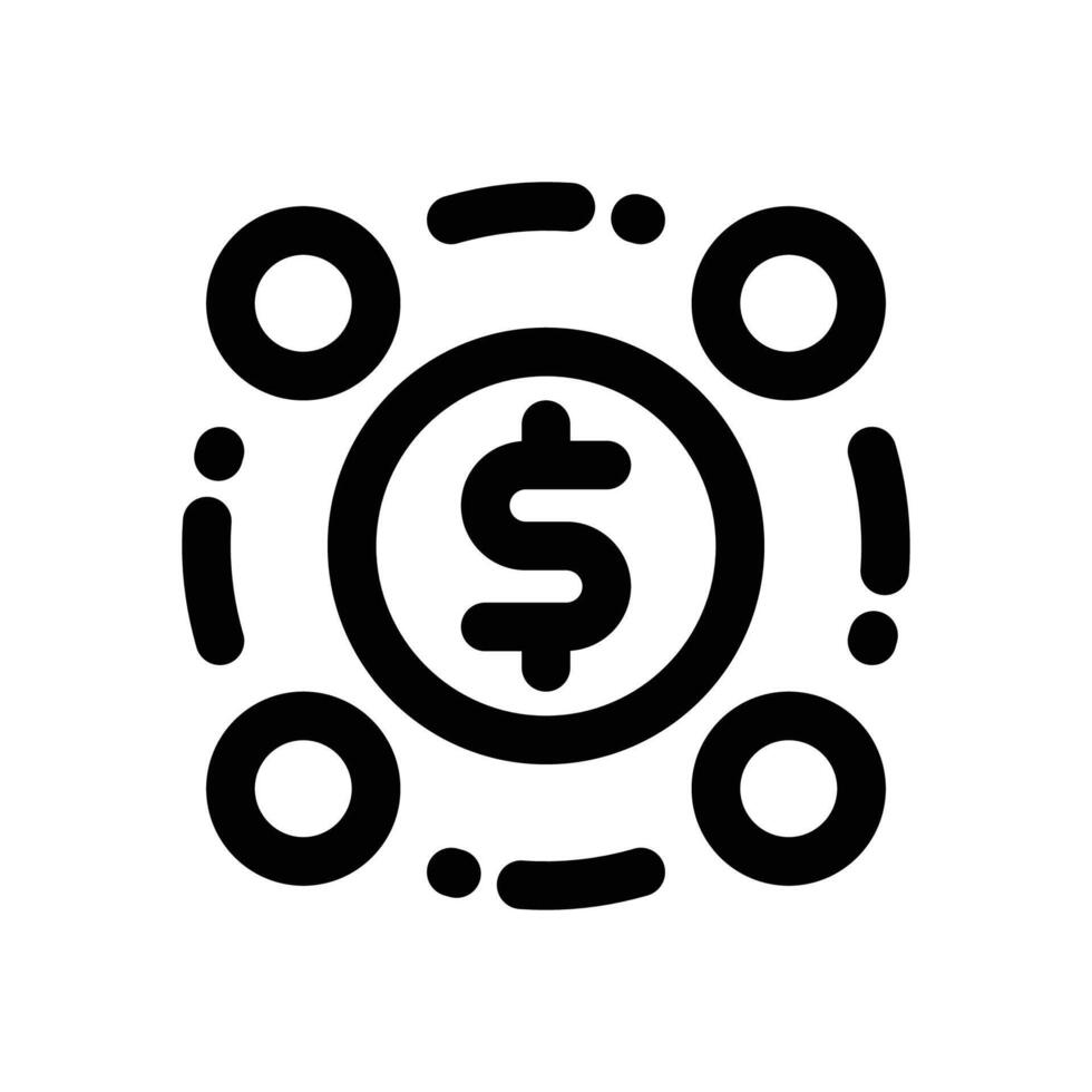 money flow line icon. Clean and minimalist icon for websites and mobile apps. vector