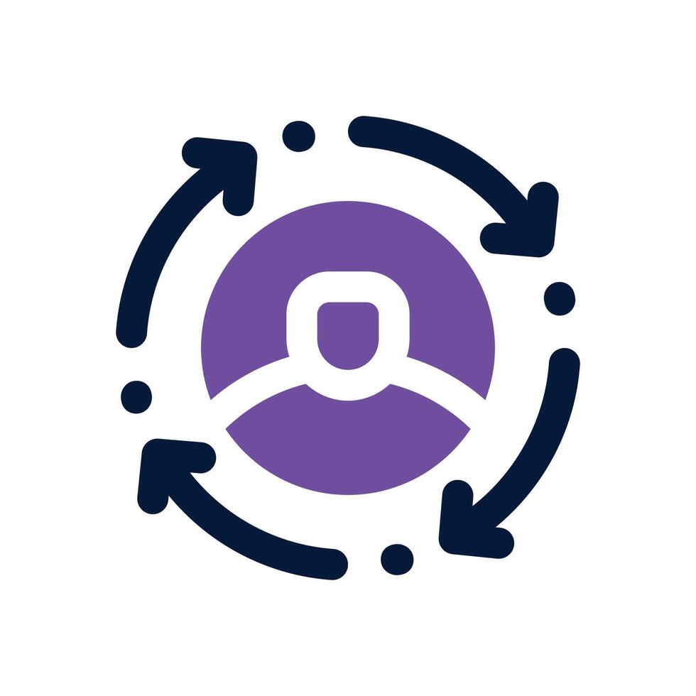personalization dual tone icon. Sleek and modern icon for websites and mobile apps. vector