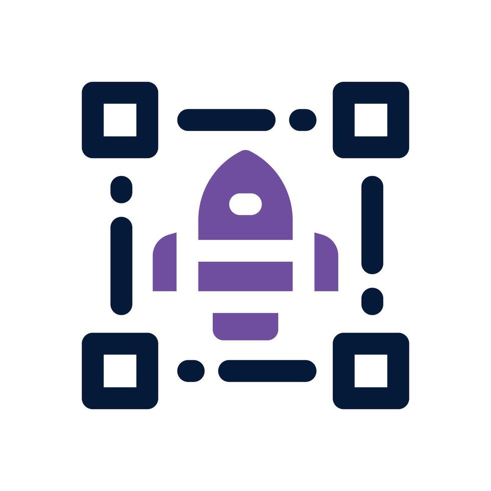 project plan dual tone icon. Sleek and modern icon for websites and mobile apps. vector