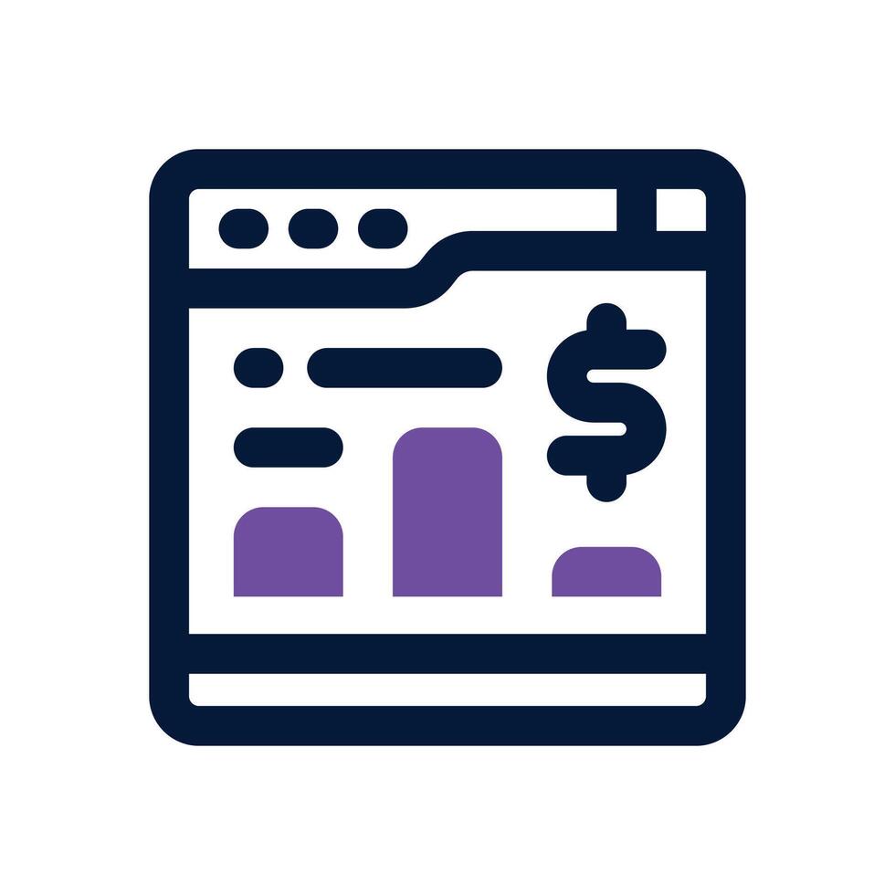 digital business duotone icon. Sleek and modern icon for websites, mobile apps, marketing materials, and corporate design. Fully scalable and ready to use. vector