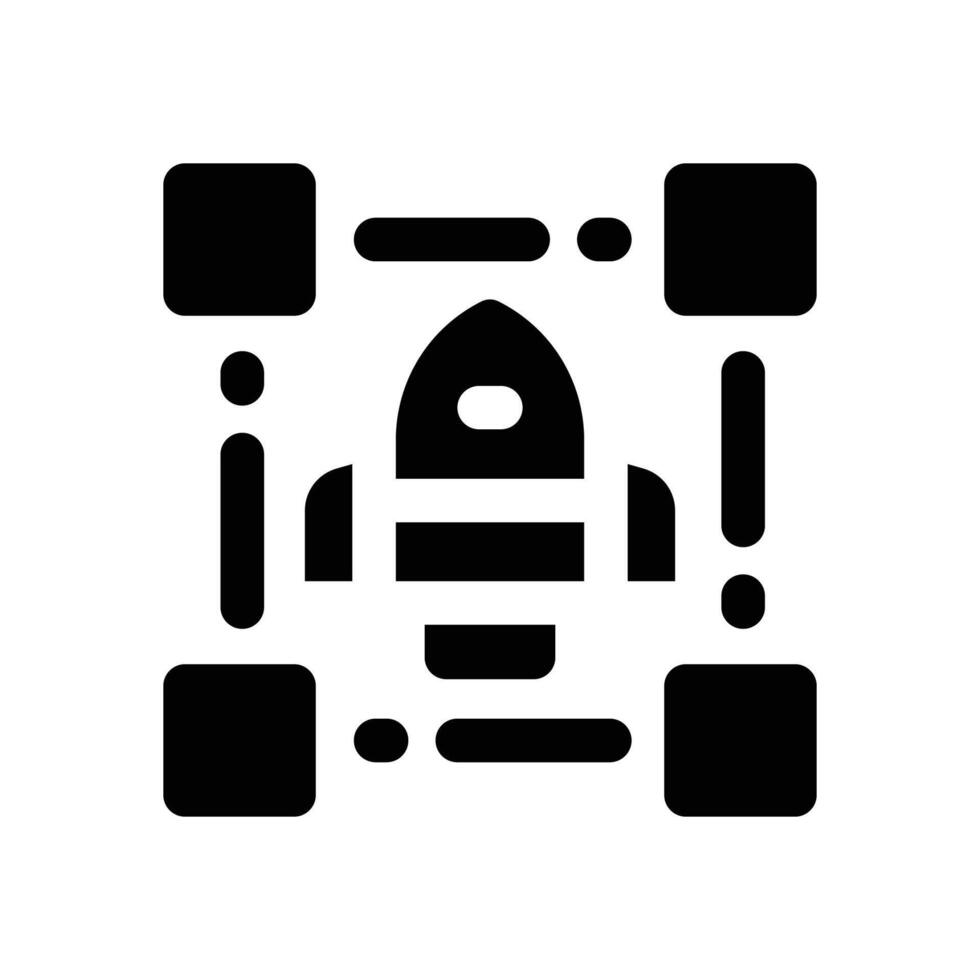 project plan glyph icon. Strong and solid icon for websites, mobile interfaces, presentations, and visual branding. High quality and easy to edit. vector