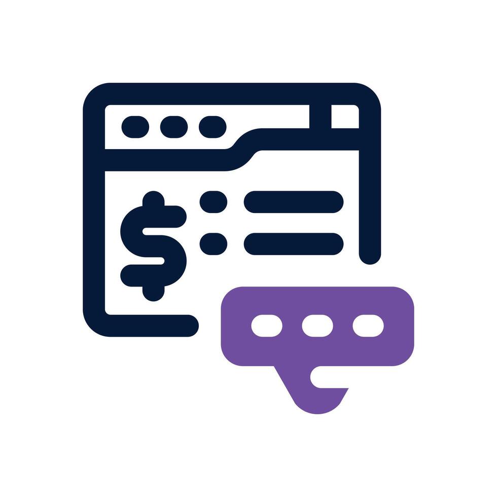 online chat duotone icon. Sleek and modern icon for websites, mobile apps, marketing materials, and corporate design. Fully scalable and ready to use. vector