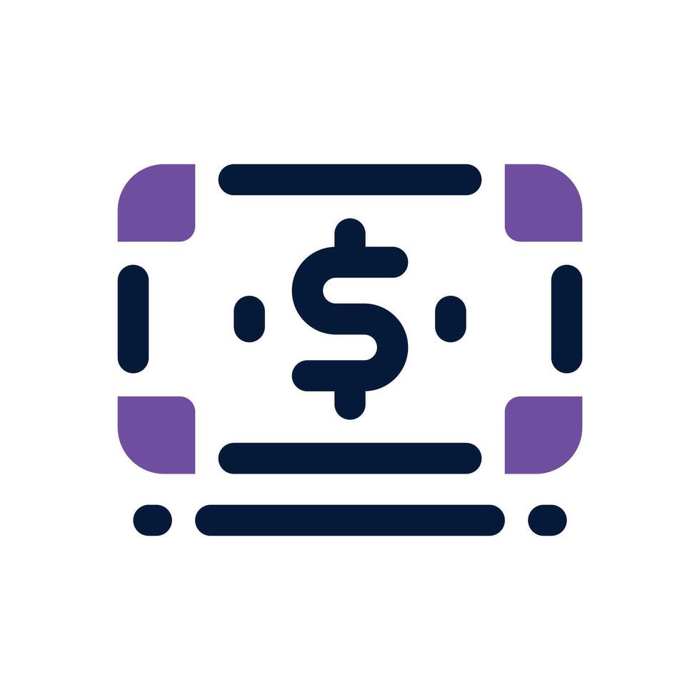 money duotone icon. Sleek and modern icon for websites, mobile apps, marketing materials, and corporate design. Fully scalable and ready to use. vector