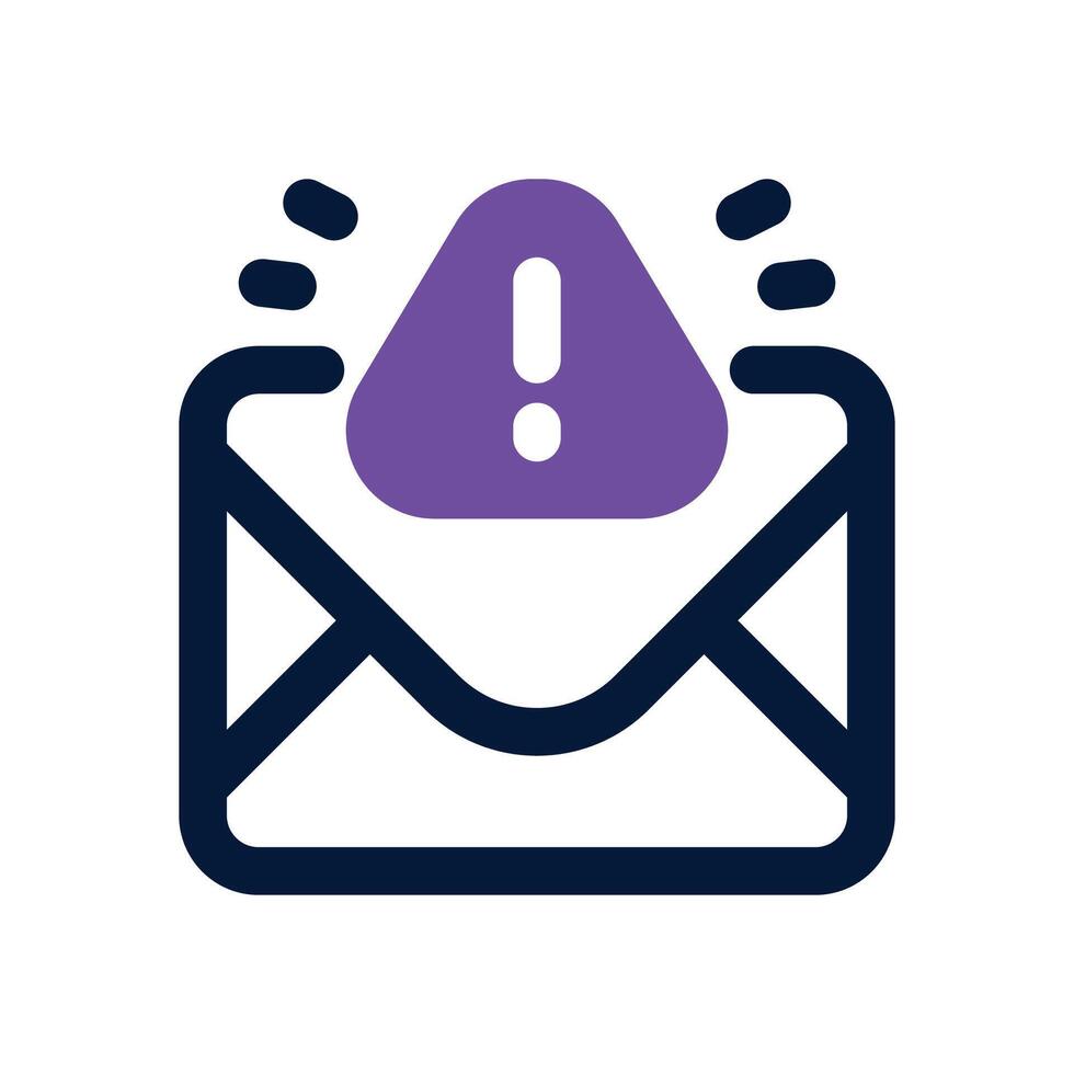 spam email duotone icon. Sleek and modern icon for websites, mobile apps, marketing materials, and corporate design. Fully scalable and ready to use. vector