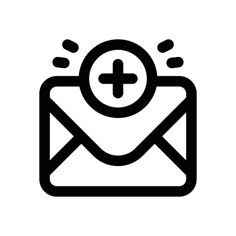 new email line icon. Clean and minimalist icon for websites, mobile apps, presentations, and logos. Fully scalable and customizable for any project. vector