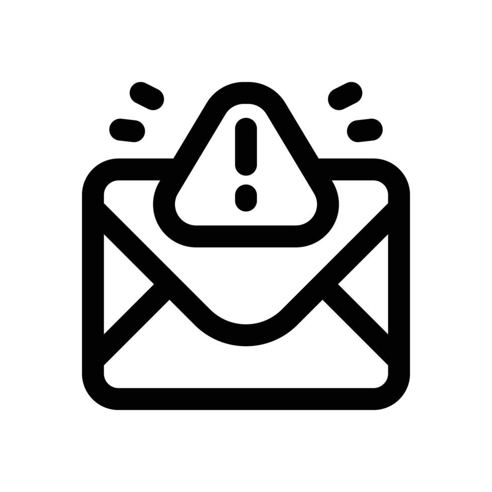 spam email line icon. Clean and minimalist icon for websites and mobile apps. vector