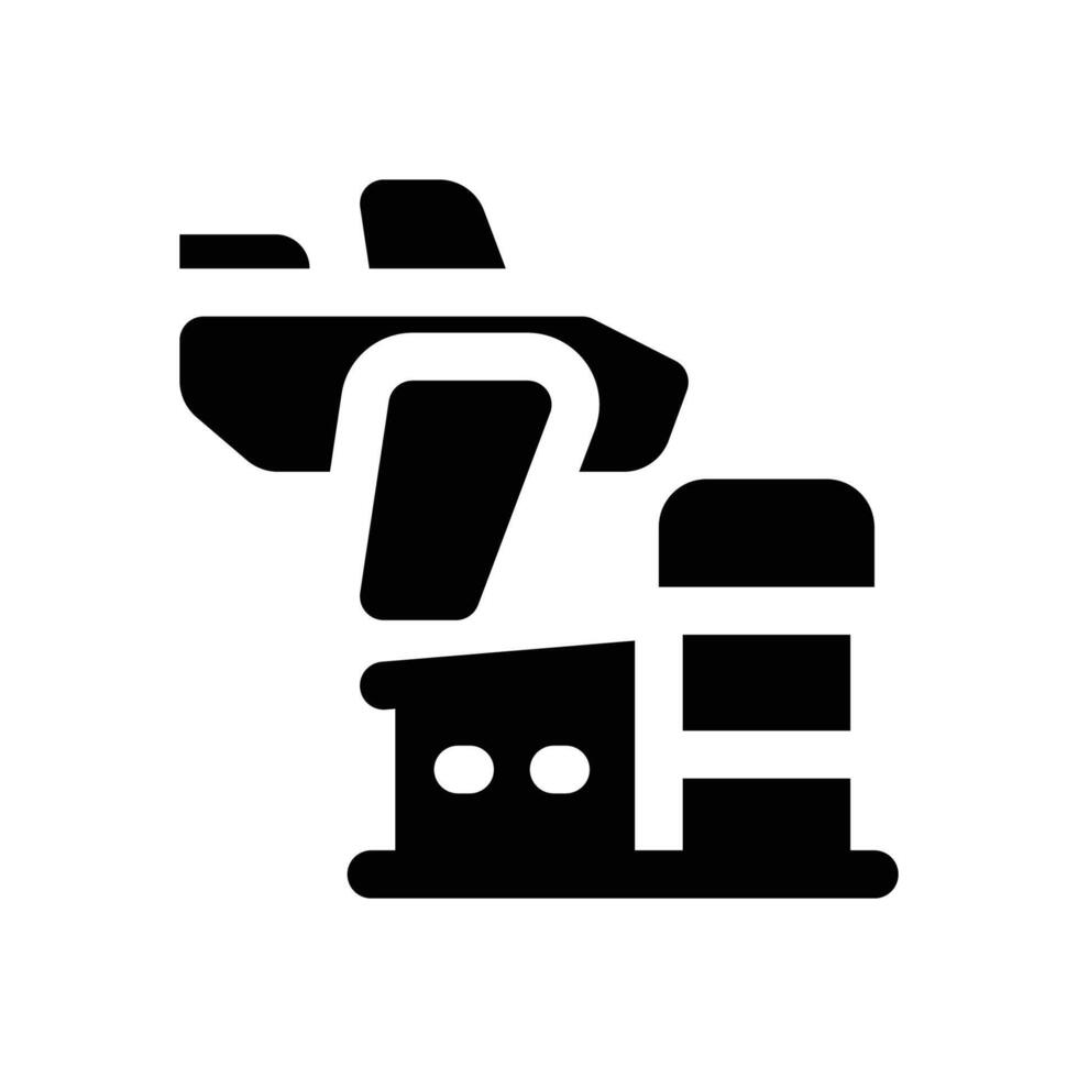 airport glyph icon. Strong and solid icon for websites, mobile interfaces, presentations, and visual branding. High quality and easy to edit. vector