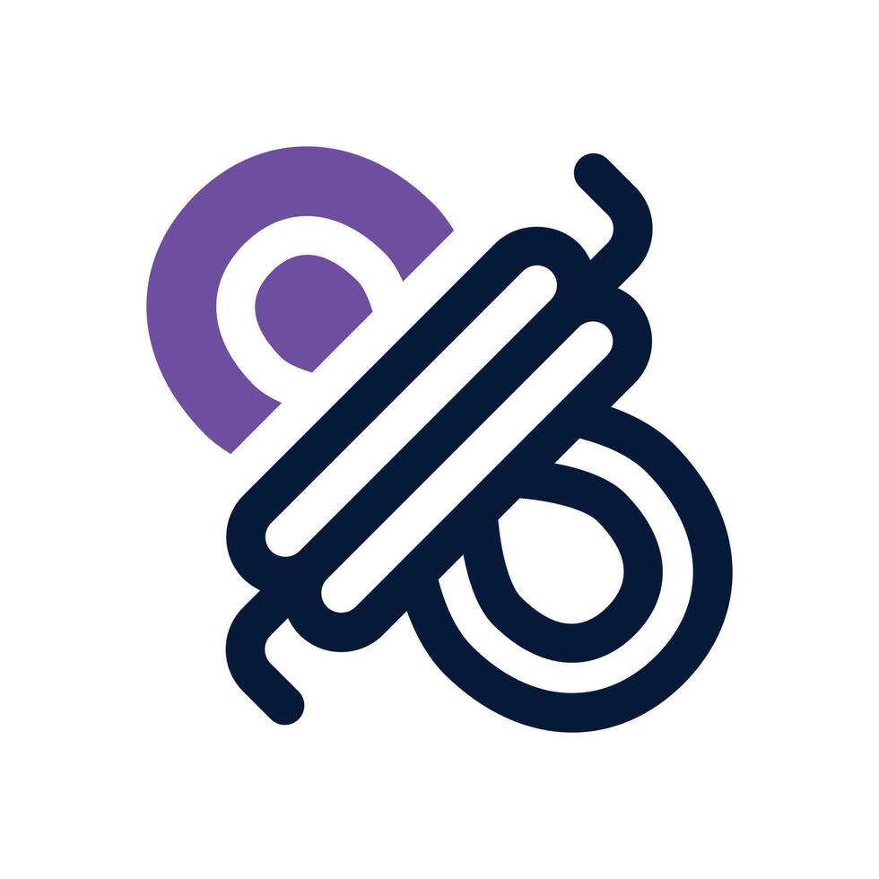 rope duotone icon. Sleek and modern icon for websites, mobile apps, marketing materials, and corporate design. Fully scalable and ready to use. vector