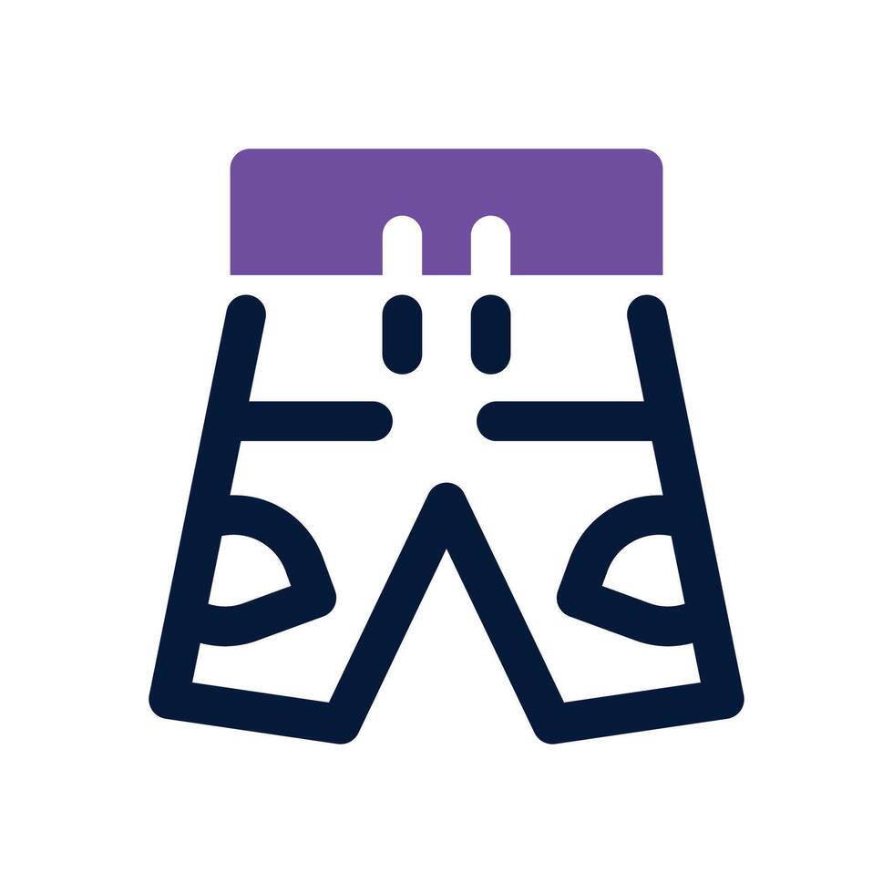 swimming trunks dual tone icon. Sleek and modern icon for websites and mobile apps. vector