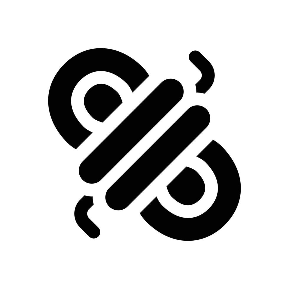 rope glyph icon. Strong and solid icon for websites and mobile apps. vector
