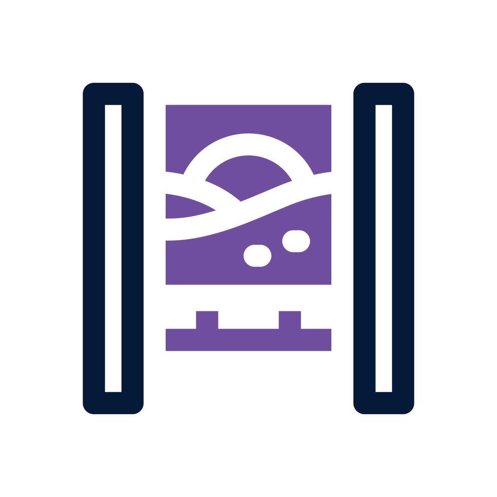 banner duotone icon. Sleek and modern icon for websites, mobile apps, marketing materials, and corporate design. Fully scalable and ready to use. vector