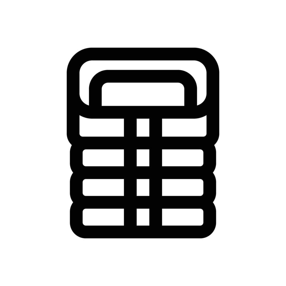sleeping bag line icon. Clean and minimalist icon for websites and mobile apps. vector