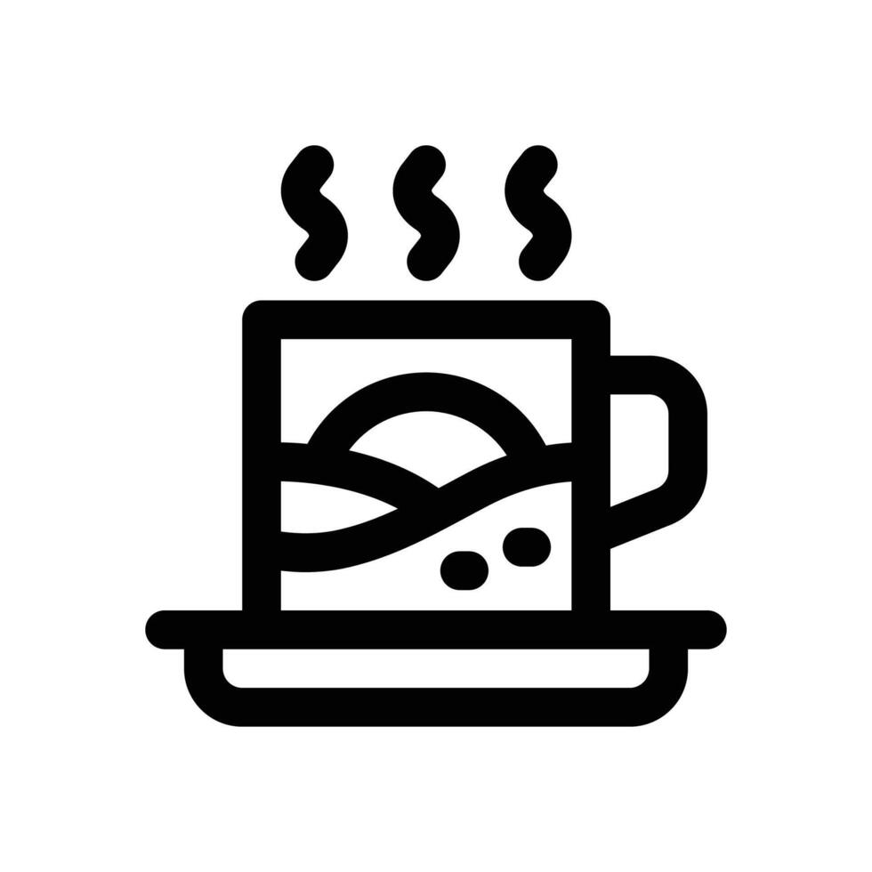 cup line icon. Clean and minimalist icon for websites and mobile apps. vector