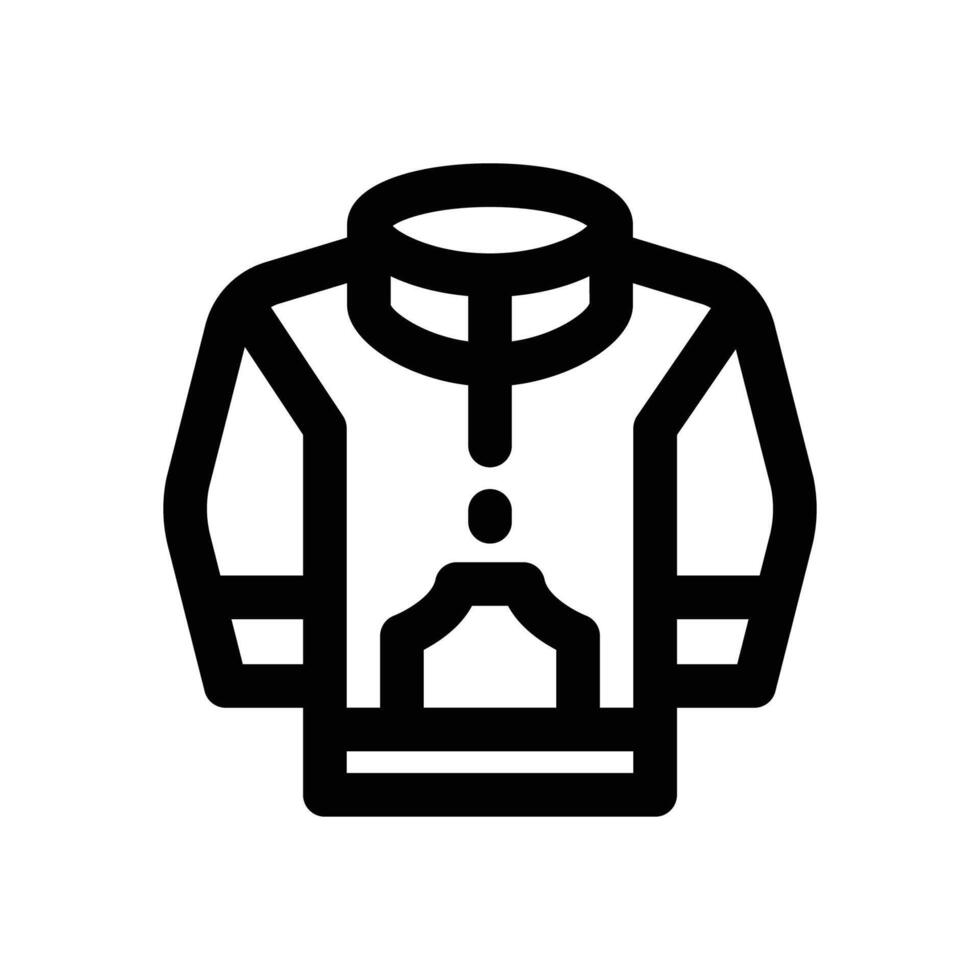 jacket line icon. Clean and minimalist icon for websites, mobile apps, presentations, and logos. Fully scalable and customizable for any project. vector
