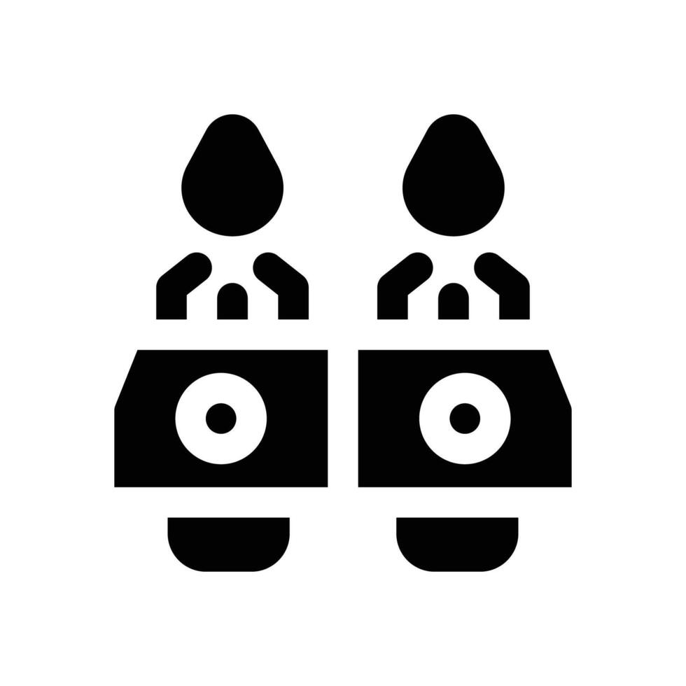 stove glyph icon. Strong and solid icon for websites and mobile apps. vector