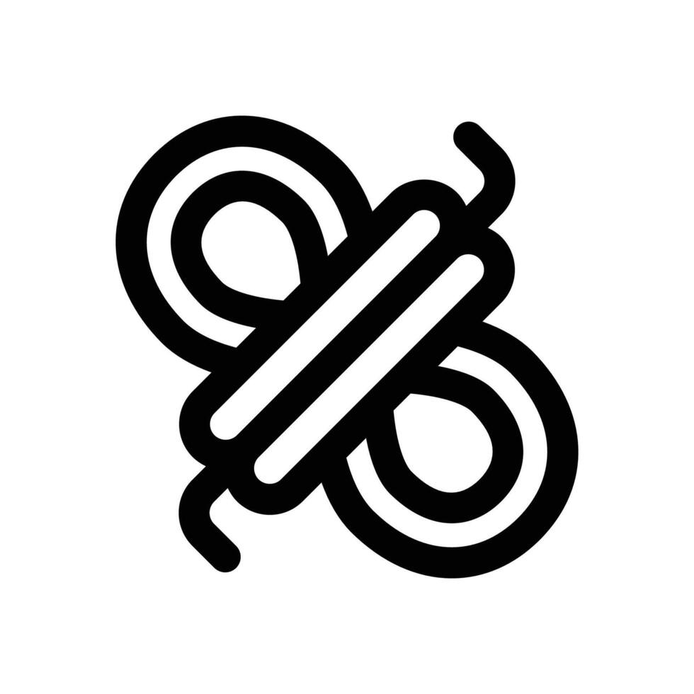 rope line icon. Clean and minimalist icon for websites, mobile apps, presentations, and logos. Fully scalable and customizable for any project. vector