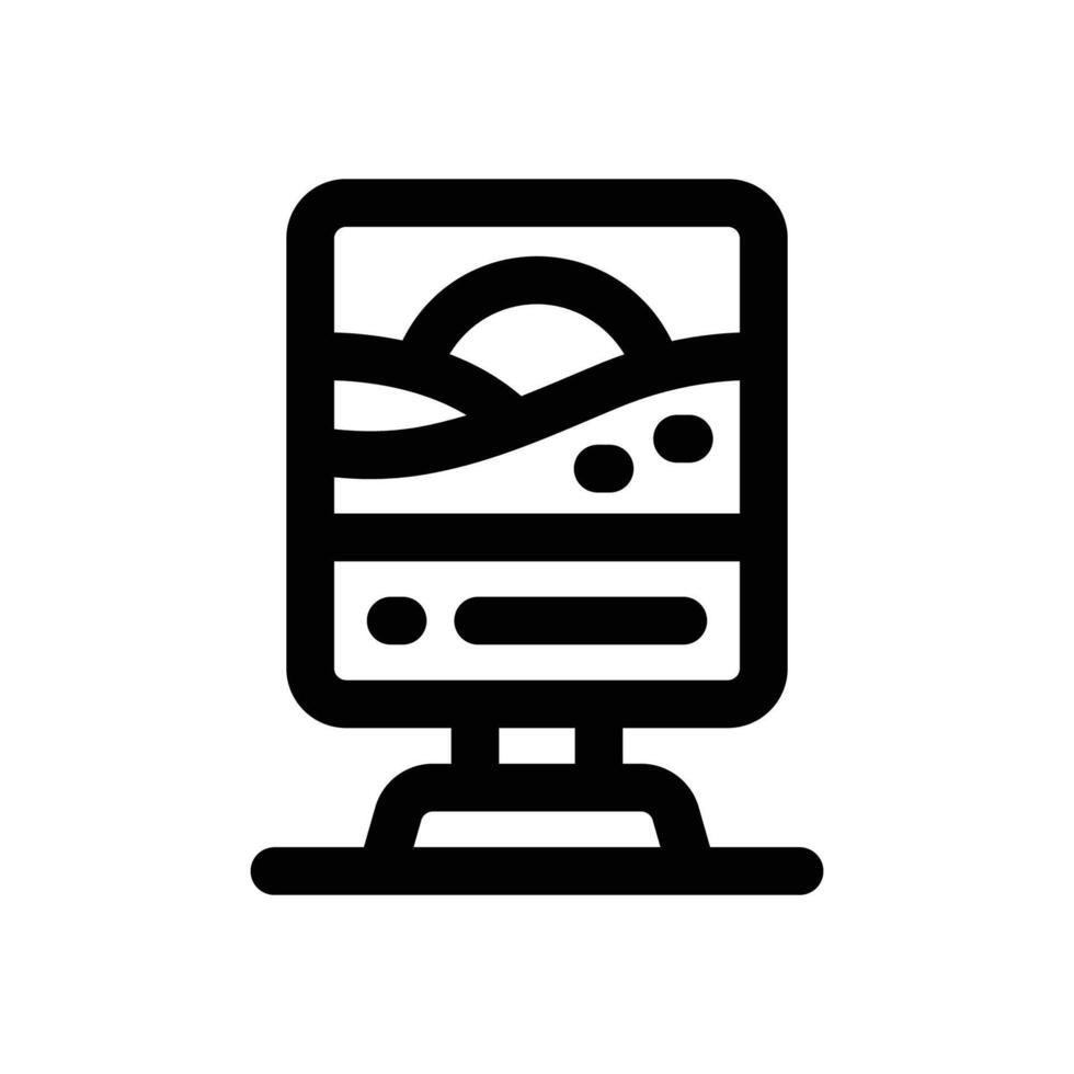city poster line icon. Clean and minimalist icon for websites, mobile apps, presentations, and logos. Fully scalable and customizable for any project. vector