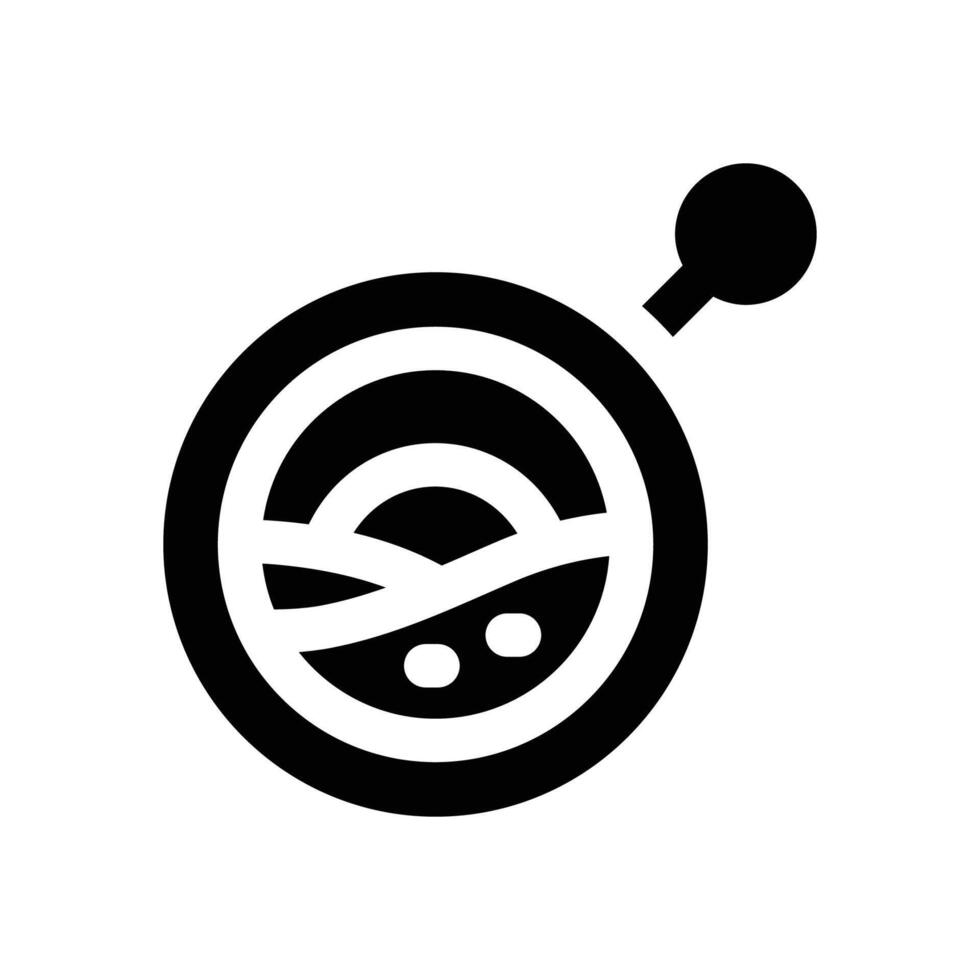 key chain glyph icon. Strong and solid icon for websites and mobile apps. vector
