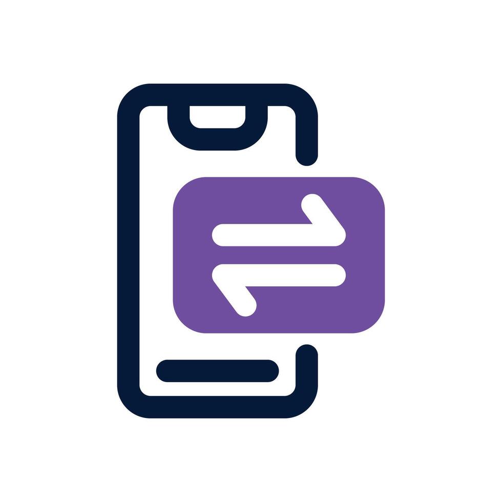 sharing dual tone icon. Sleek and modern icon for websites and mobile apps. vector
