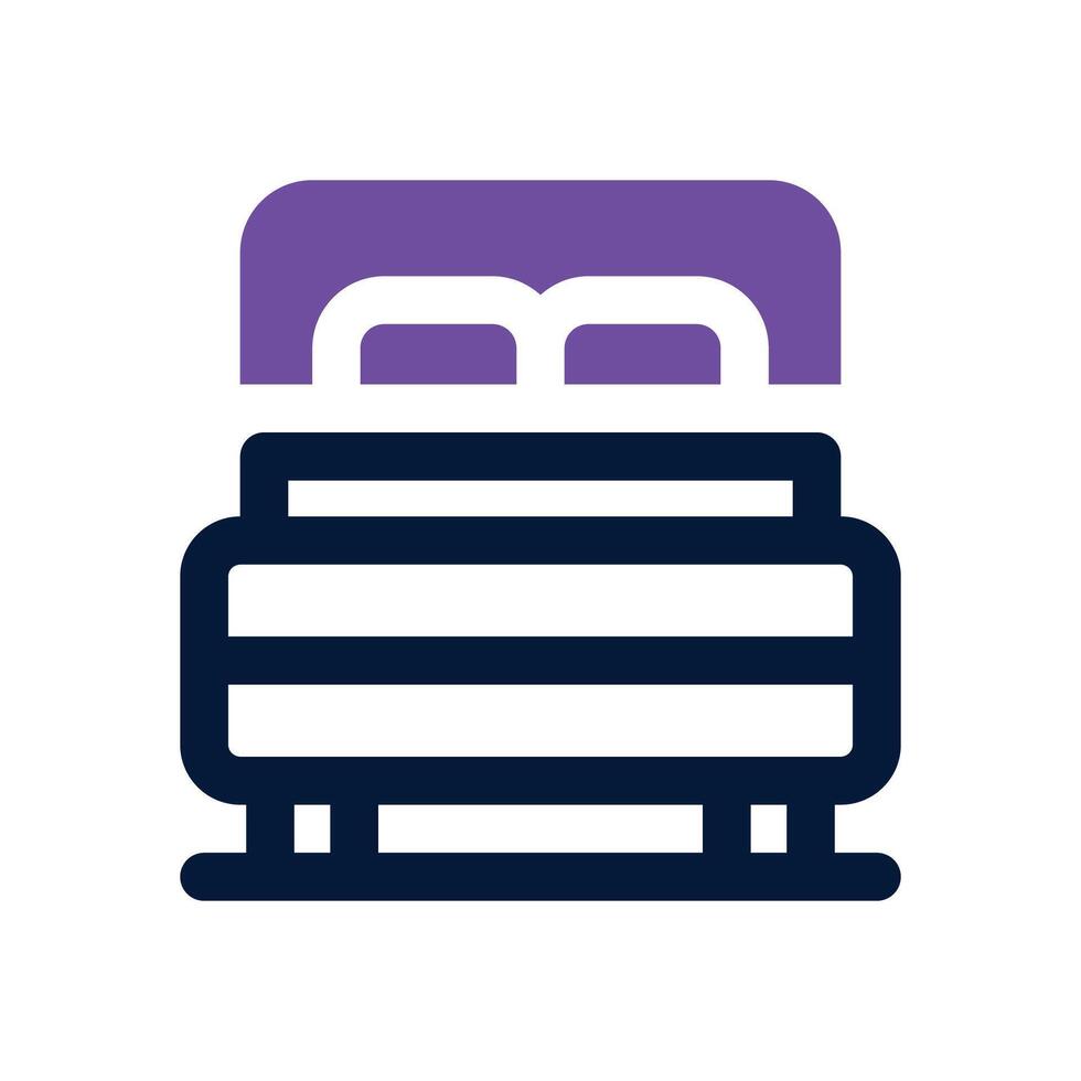 bed duotone icon. Sleek and modern icon for websites, mobile apps, marketing materials, and corporate design. Fully scalable and ready to use. vector
